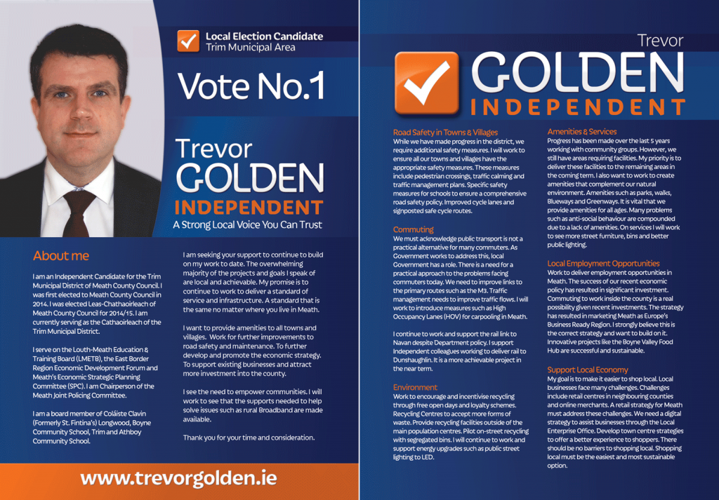 Vote No.1 - Trevor Golden